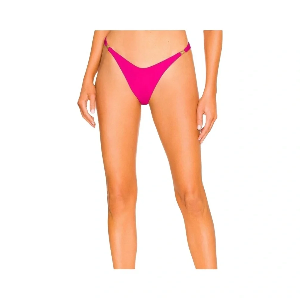 L*Space Ziggy Bikini Bottom in Bougainvillea Pink NWT Size M